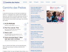 Tablet Screenshot of caminhodaspedras.com.br